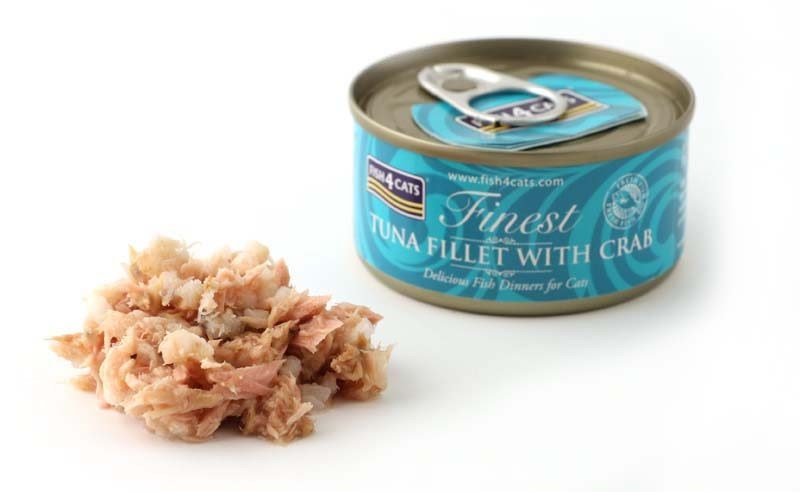 FISH4CATS Tuna fillet with crab - wet cat food - 70g