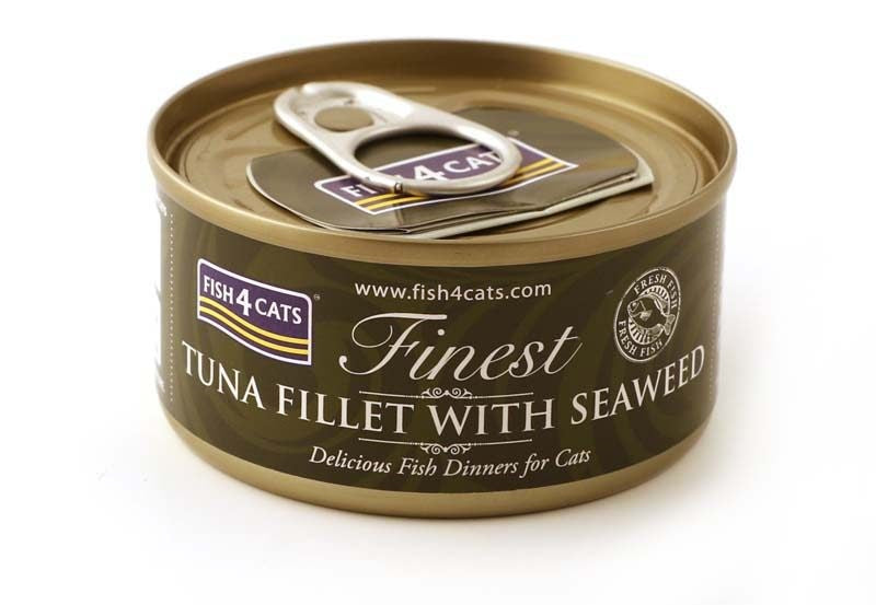 FISH4CATS Tuna fillet with seaweed - wet cat food - 70g