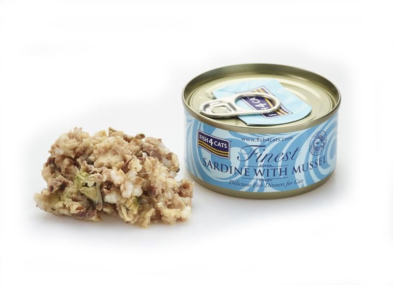 FISH4CATS Sardine with mussel - wet cat food - 70g