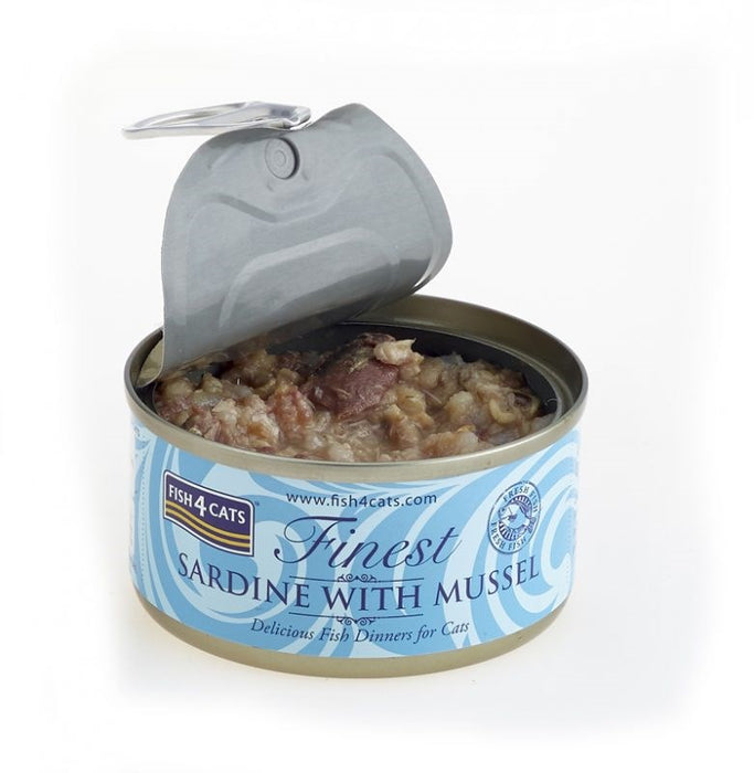 FISH4CATS Sardine with mussel - wet cat food - 70g