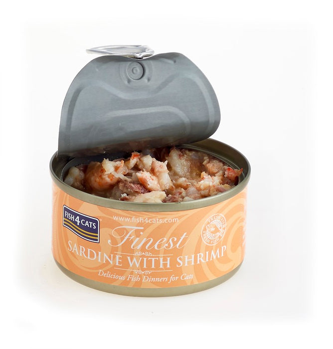 FISH4CATS Sardine with shrimp - wet cat food - 70g