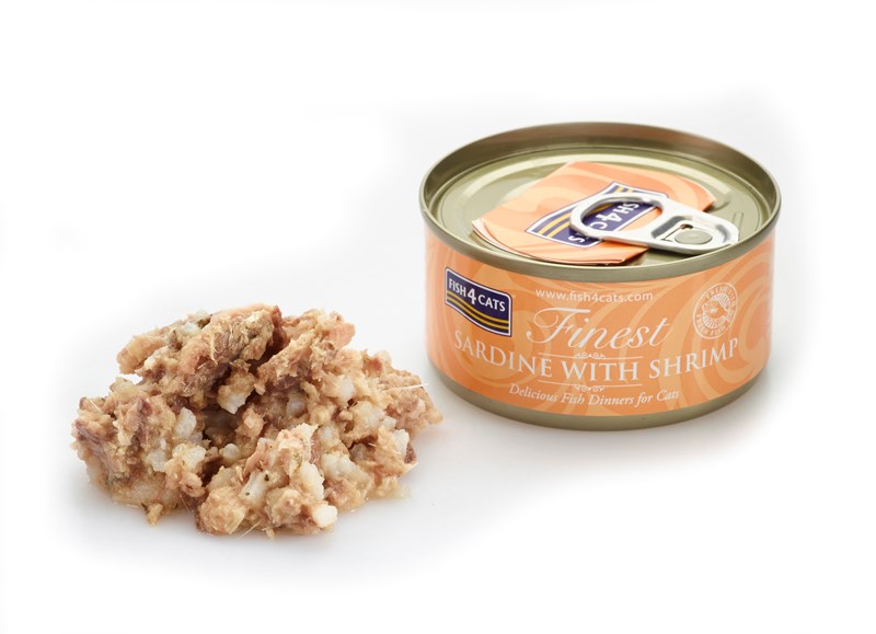 FISH4CATS Sardine with shrimp - wet cat food - 70g