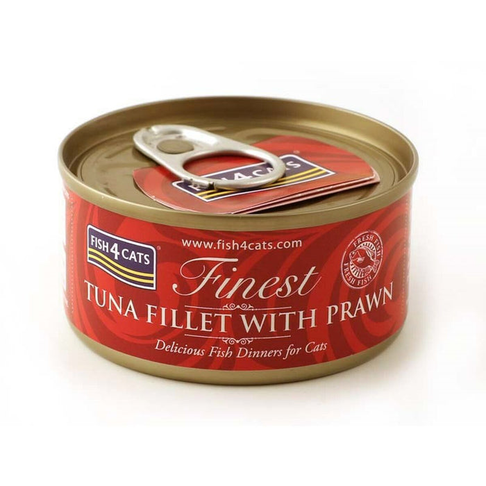 Cat food FISH4DOGS FISH4CATS Tuna fillet with prawn Fish 70 g