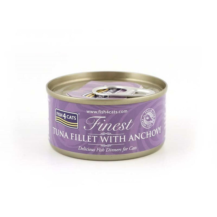 Cat food FISH4DOGS FISH4CATS Tuna fillet with anchovy Fish 70 g