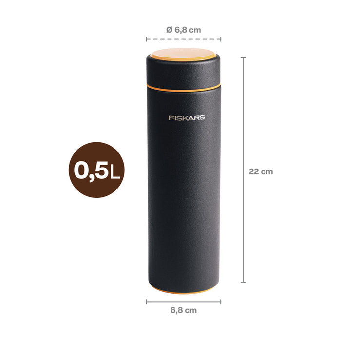 FISKARS CAMPING THERMO BOTTLE BLACK FISKARS On-the-go