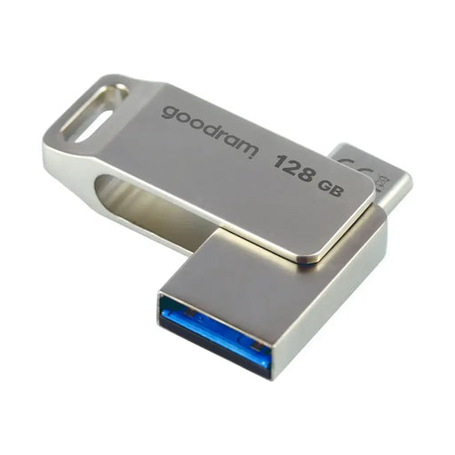 Flash Drive 128GB USB 3.2 Gen 1 USB / USB C OTG ODA3 Goodram - Silver - Paragony<<<HurtelXML