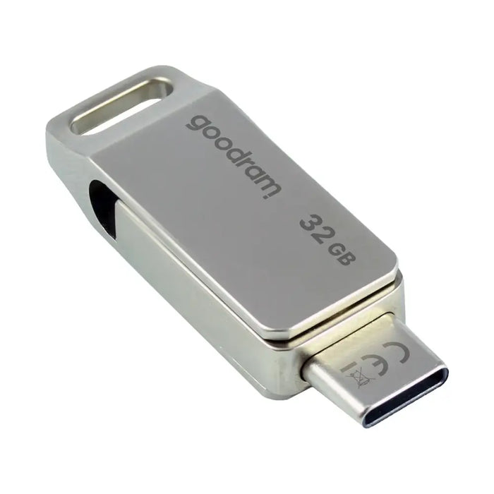 Flash Drive 32GB USB 3.2 Gen 1 USB / USB C OTG ODA3 Goodram - Silver - Paragony<<<HurtelXML