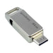 Flash Drive 64GB USB 3.2 Gen 1 USB / USB C OTG ODA3 Goodram - Silver - Paragony<<<HurtelXML