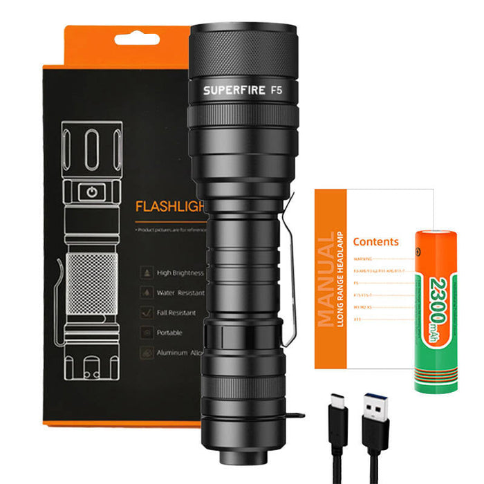 Flashlight Superfire F5 1100lm USB - Other<<<Flashlights<<<Outdoor<<<InnproXML