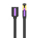 Flat Network Cable Extension CAT7 Vention ICBBD RJ45 Ethernet 10Gbps 0.5m Black - Network cables<<<Cables<<<IT