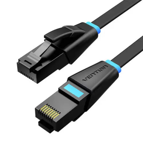 Flat Network Cable UTP CAT6 Vention IBJBF RJ45 Ethernet 1000Mbps 1m Black - Network cables<<<Cables<<<IT