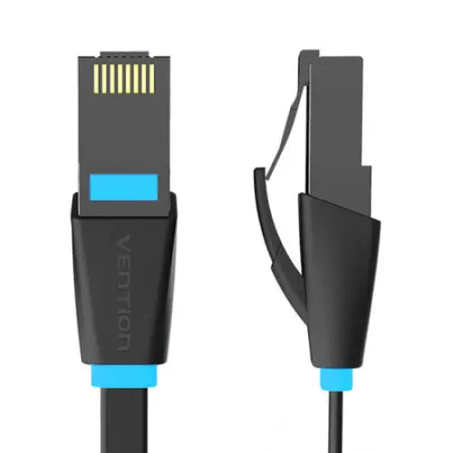 Flat Network Cable UTP CAT6 Vention IBJBN RJ45 Ethernet 1000Mbps 15m Black - Network cables<<<Cables<<<IT