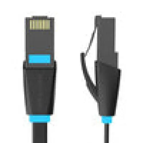 Flat Network Cable UTP CAT6 Vention IBJBU RJ45 Ethernet 1000Mbps 35m Black - Network cables<<<Cables<<<IT