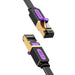 Flat Network Cable UTP CAT7 Vention ICABF RJ45 Ethernet 10Gbps 1m Black - Network cables<<<Cables<<<IT