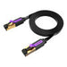Flat Network Cable UTP CAT7 Vention ICABJ RJ45 Ethernet 10Gbps 5m Black - Network cables<<<Cables<<<IT