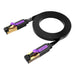 Flat Network Cable UTP CAT7 Vention ICABL RJ45 Ethernet 10Gbps 10m Black - Network cables<<<Cables<<<IT
