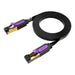 Flat Network Cable UTP CAT7 Vention ICABN RJ45 Ethernet 10Gbps 15m Black - Network cables<<<Cables<<<IT
