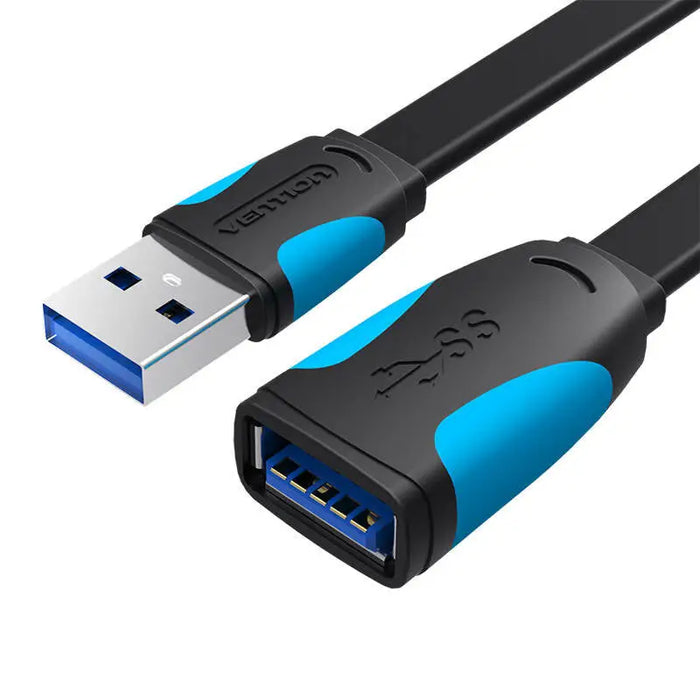 Flat USB 3.0 extender Vention VAS-A13-B300 3m Black - Adapters connectors and converters<<<IT Accessories<<<InnproXML