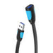 Flat USB 3.0 extender Vention VAS-A13-B300 3m Black - Adapters connectors and converters<<<IT Accessories<<<InnproXML