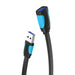 Flat USB 3.0 extender Vention VAS-A13-B300 3m Black - Adapters connectors and converters<<<IT Accessories<<<InnproXML