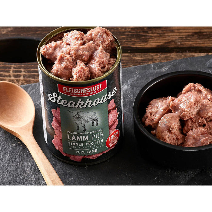 Wet food Fleischeslust Pure 800 gr Lamb