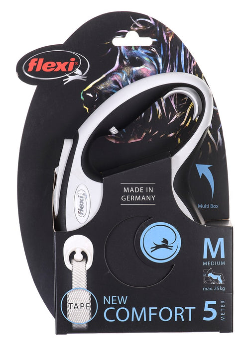 Dog Lead Flexi NEW COMFORT 5 m Black Size M