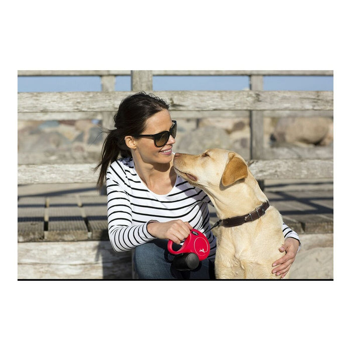 Dog Lead Flexi New Classic Red L