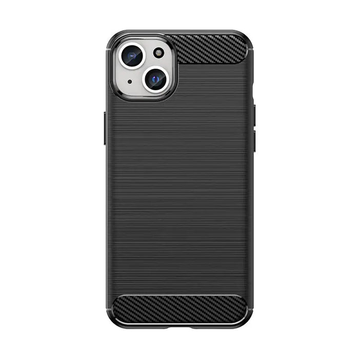 Flexible carbon pattern case for iPhone 15 Plus Carbon Case - black - Cell phone cases and covers<<<HurtelXML