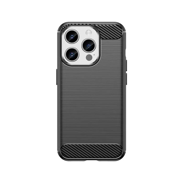 Flexible carbon pattern case for iPhone 15 Pro Carbon Case - black - Cell phone cases and covers<<<HurtelXML