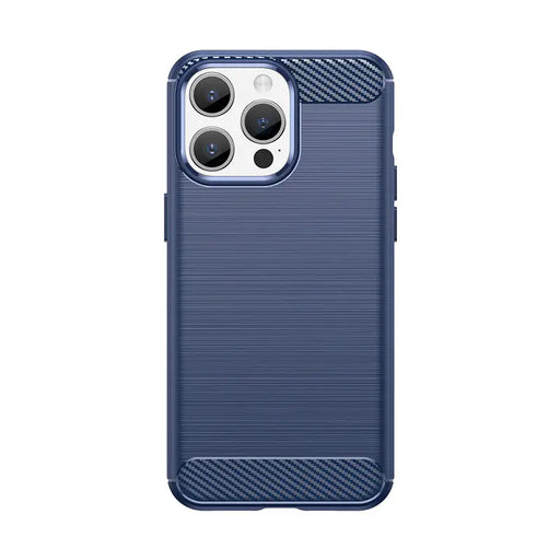 Flexible carbon pattern case for iPhone 15 Pro Max Carbon Case - blue - Cell phone cases and covers<<<HurtelXML