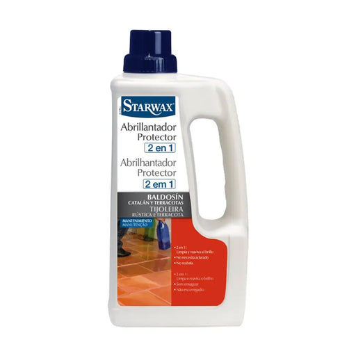 Floor Cleaner Starwax 1 L 2-in-1 Surface protector - Почистване Прахосмукачки И Гладене<<<Дом Градина<<<BigBuy&&&Други