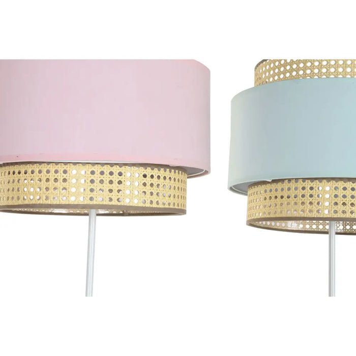 Floor Lamp DKD Home Decor 38 x 38 x 154 cm Pink Metal Green 220 V 50 W (2 Units) - Декорация и Осветление<<<Дом