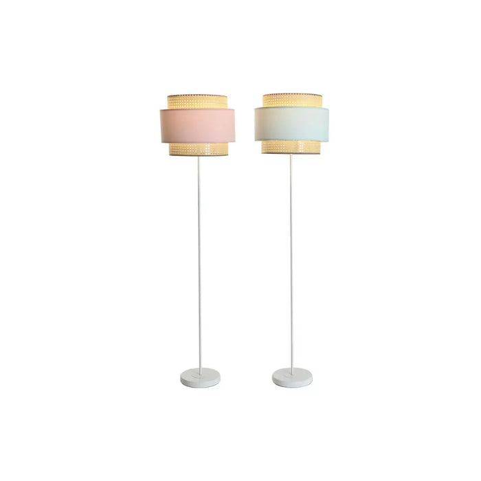 Floor Lamp DKD Home Decor 38 x 38 x 154 cm Pink Metal Green 220 V 50 W (2 Units) - Декорация и Осветление<<<Дом
