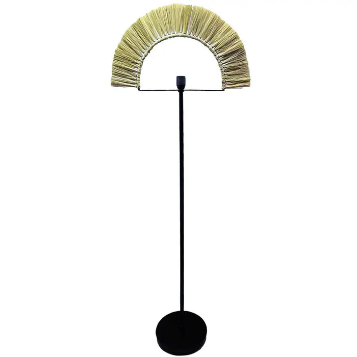 Floor Lamp DKD Home Decor Black Natural Jute Iron 50 W 220 V 56 x 26 x 152 cm - Декорация и Осветление<<<Дом