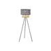 Floor Lamp DKD Home Decor Natural Black Metal Palms Polyester Colonial (60 x 60 x 129 cm) - Декорация и