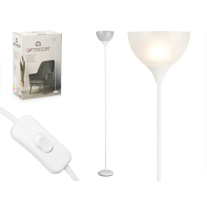 Floor Lamp Gift Decor White 60 W 220-240 V 22 x 185 x 22 cm (2 Units) - Декорация и Осветление<<<Дом