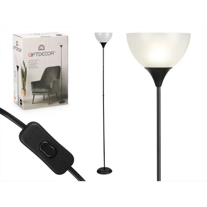 Floor Lamp Gift Decor White Black 60 W 220-240 V 22 x 185 x 22 cm (2 Units) - Декорация и Осветление<<<Дом
