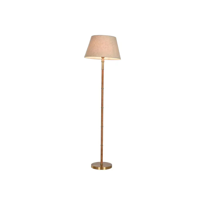 Floor Lamp Home ESPRIT Beige Golden Natural 50 W 220 V 42 x 42 x 154 cm - Декорация и Осветление<<<Дом