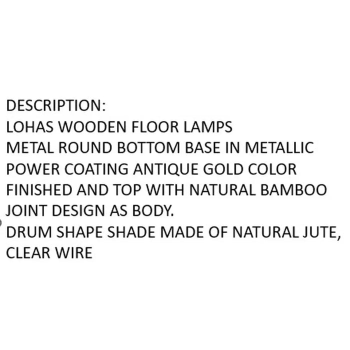 Floor Lamp Home ESPRIT Brown 220 V 40 x 40 x 150 cm - Декорация и Осветление<<<Дом Градина<<<BigBuy&&&Лампи<<<Декорация