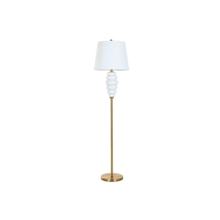 Floor Lamp Home ESPRIT White Golden 220 V 43 x 43 x 170 cm - Декорация и Осветление<<<Дом