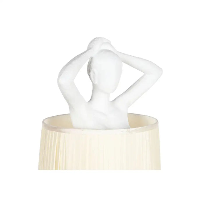 Floor Lamp Home ESPRIT White Resin 50 W 220 V 46 x 41 x 137,5 cm - Декорация и Осветление<<<Дом