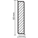 FLOOR MDF BOARD WITH PVC COATING DOELLKEN FLEX 60 WHITE - Первази за ламинат<<<Паркет и елементи за монтаж<<<Подови и