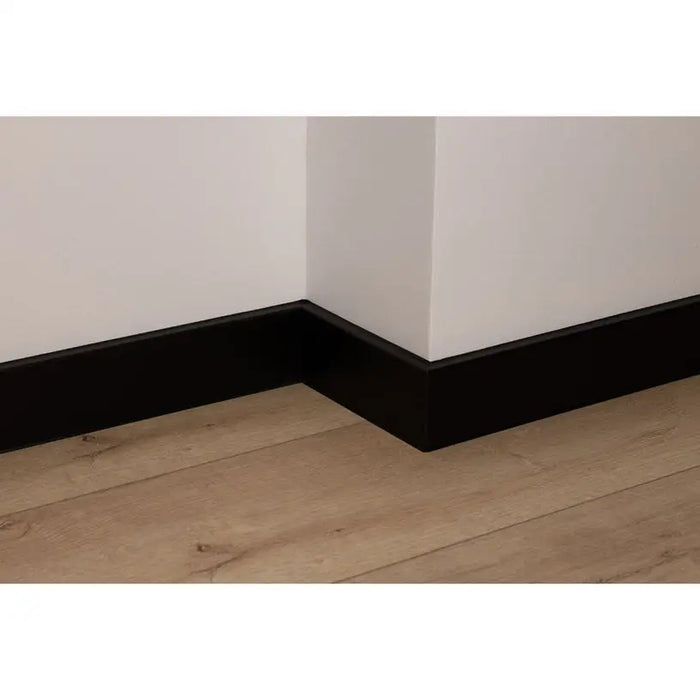 FLOOR MDF BOARD WITH PVC COATING DOELLKEN FLEX 80 BLACK - Первази за ламинат<<<Паркет и елементи за монтаж<<<Подови и