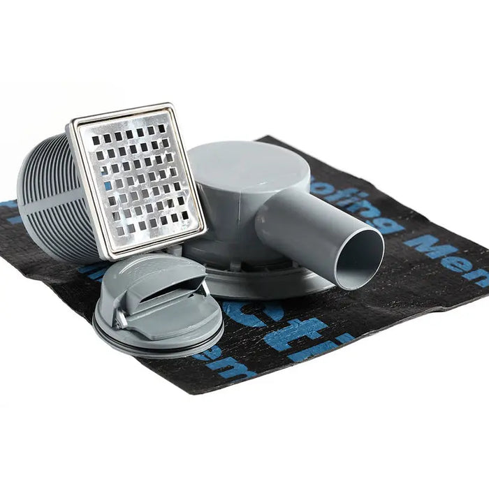FLOOR SIPHON WITH BITUMEN INSULATION AKVO ADJUSTABLE - Подови сифони и аксесоари<<<Вик<<<Строителни