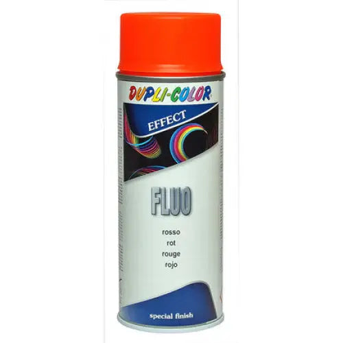 FLUORESCENT SPRAY NEON RED COLOR 400 ML DUPLI COLOR - Спрей бои<<<Бои за метал и дърво<<<Бои и