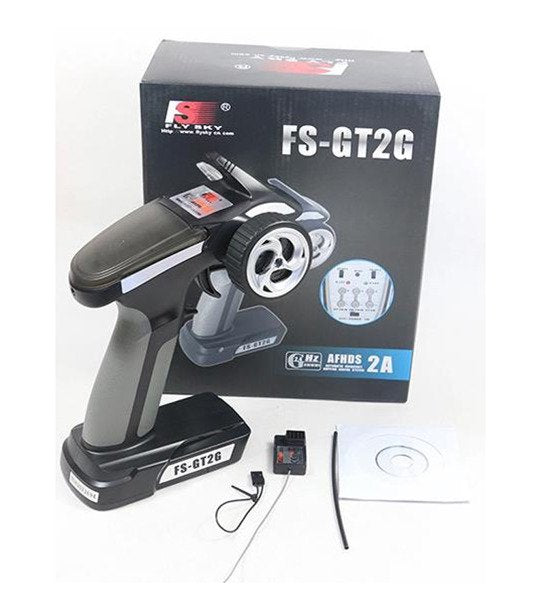 FlySky Transmitter FS-GT2G-220 + Receiver FS-A3 Set 3 channels AFHDS - Transmitters<<<Transmitter systems<<<RC