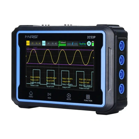 Portable 3-in-1 FNIRSI 2C53P 4.3" touchscreen oscilloscope