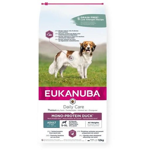 Fodder Eukanuba Daily Care Mono-Protein Adult All Breed Duck Duck 12 kg - Хранене на домашни любимци<<<Домашни