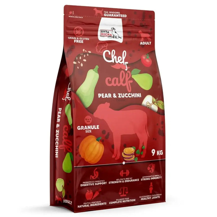 Fodder SYTA MICHA Chef Veal Courgette Pear 9 kg - Хранене на домашни любимци<<<Домашни Животни<<<Дом