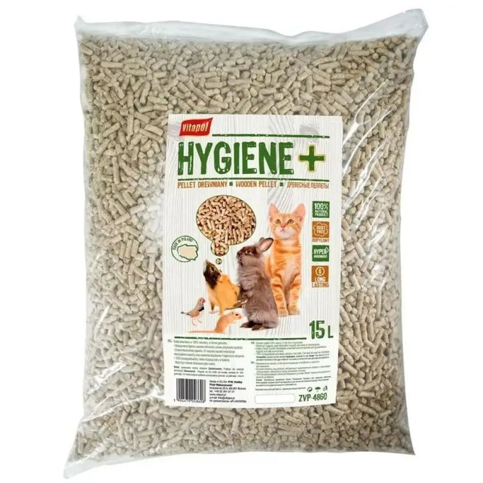 Fodder Vitapol Hygiene+ Chichilla Guinea pig Rabbit Cat Hamster Rat Mouse Rodents Birds 15 L - Хранене на домашни